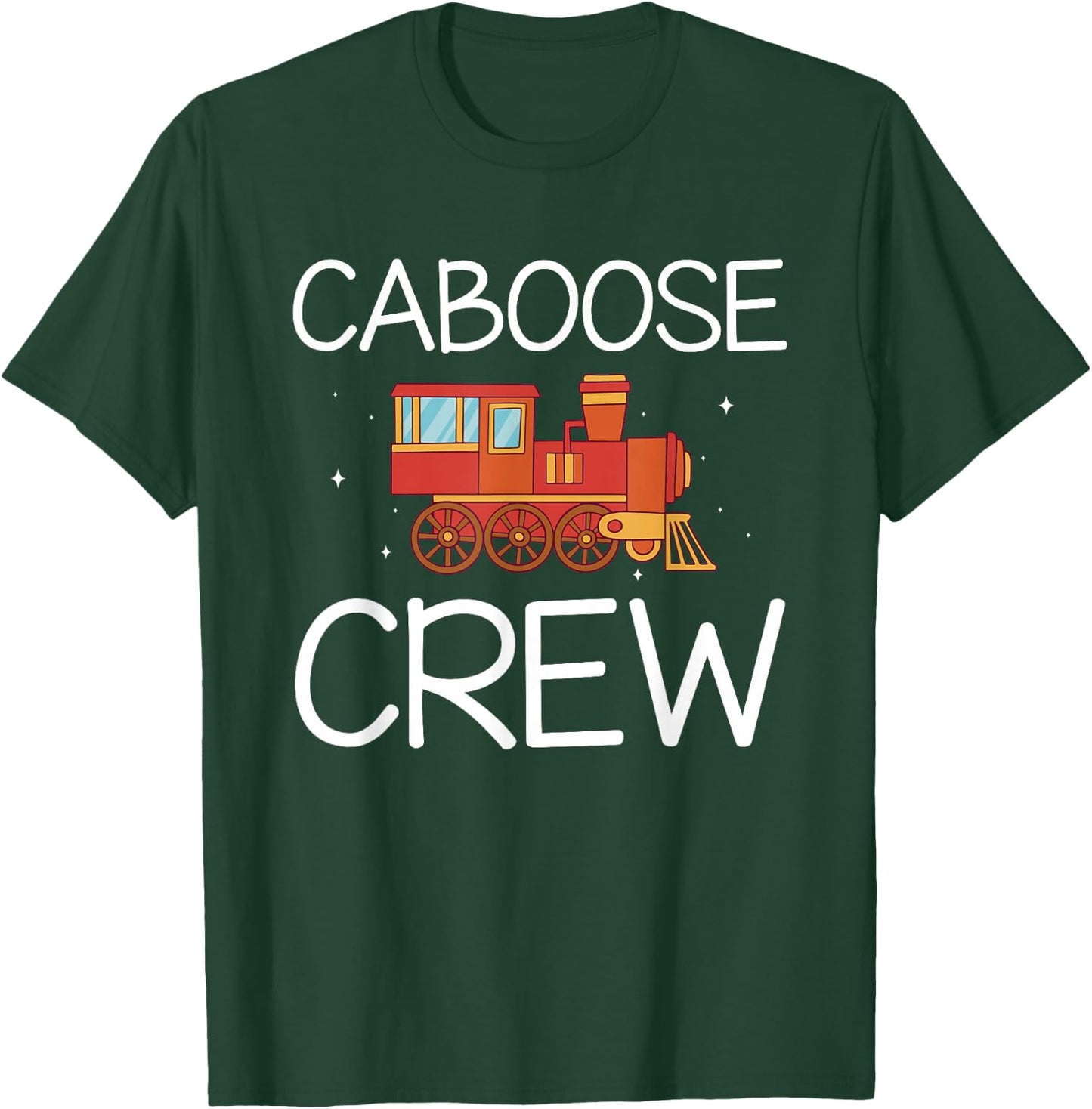 Caboose Crew Railway Train Birthday T-Shirt - T-Shirt | Forest