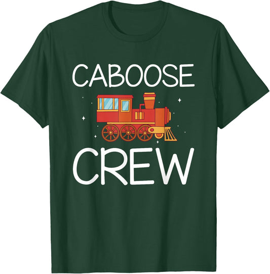 Caboose Crew Railway Train Birthday T-Shirt - T-Shirt | Forest