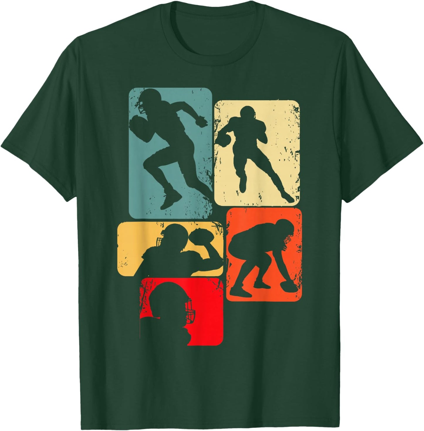 Football American Football Kids Boys T-Shirt - T-Shirt | Forest