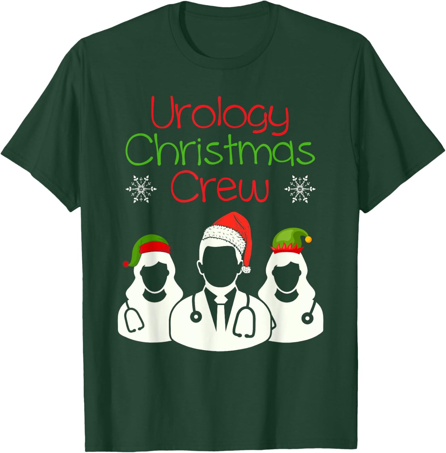 Urology Christmas Crew Urologist Student Nurse T-Shirt - T-Shirt | Forest