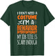 I'm A Behavior Interventionist Job Is Scary Funny Halloween T-Shirt - T-Shirt | Forest