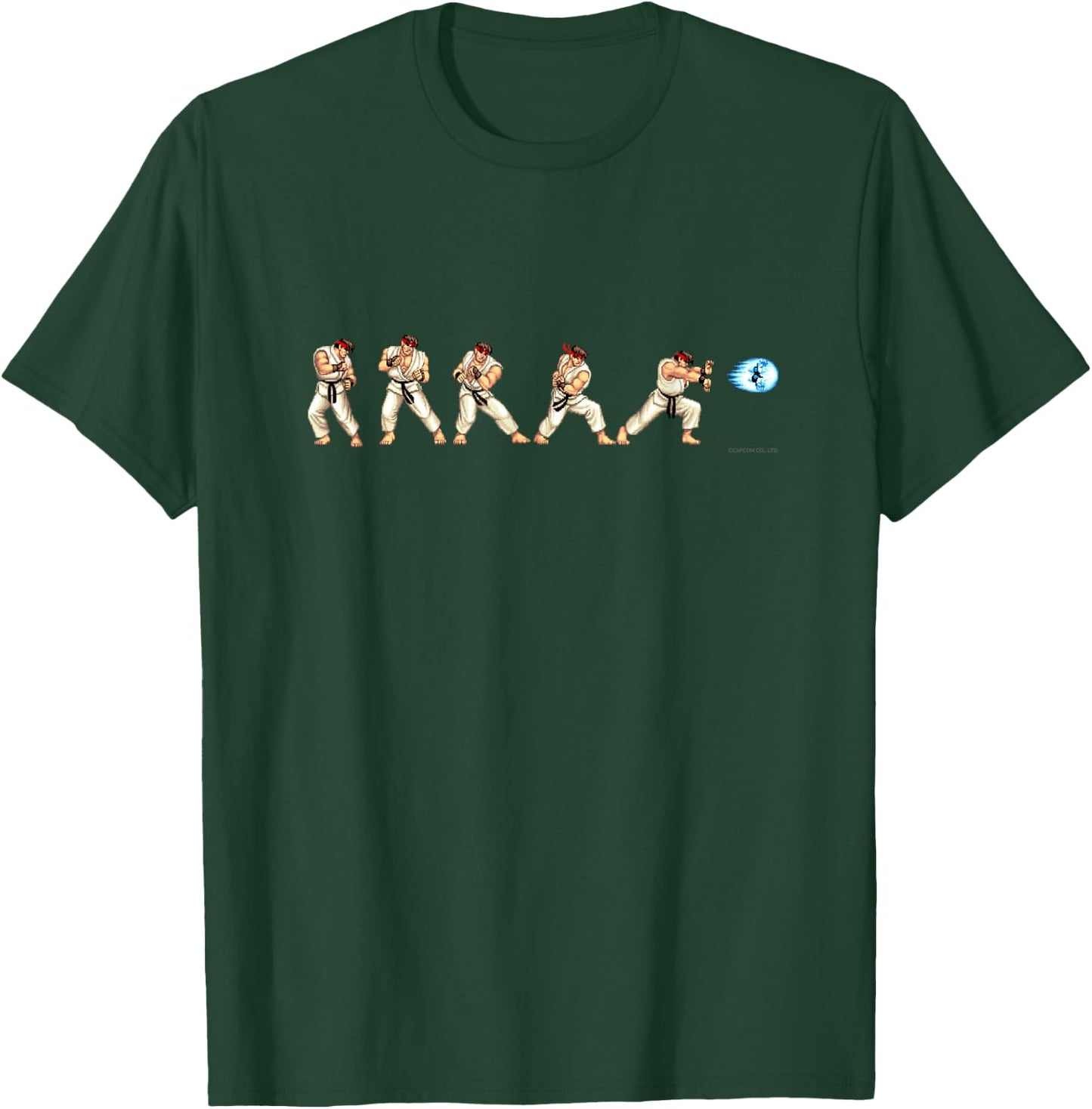 Street Fighter II RYU (Hadoken) T-Shirt - T-Shirt | Forest