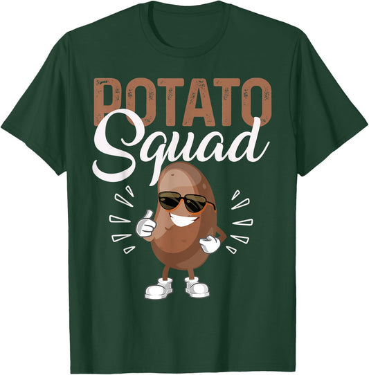 Cool Potato Squad Potato Halloween Costume Funny Vegan Team T-Shirt - T-Shirt | Forest
