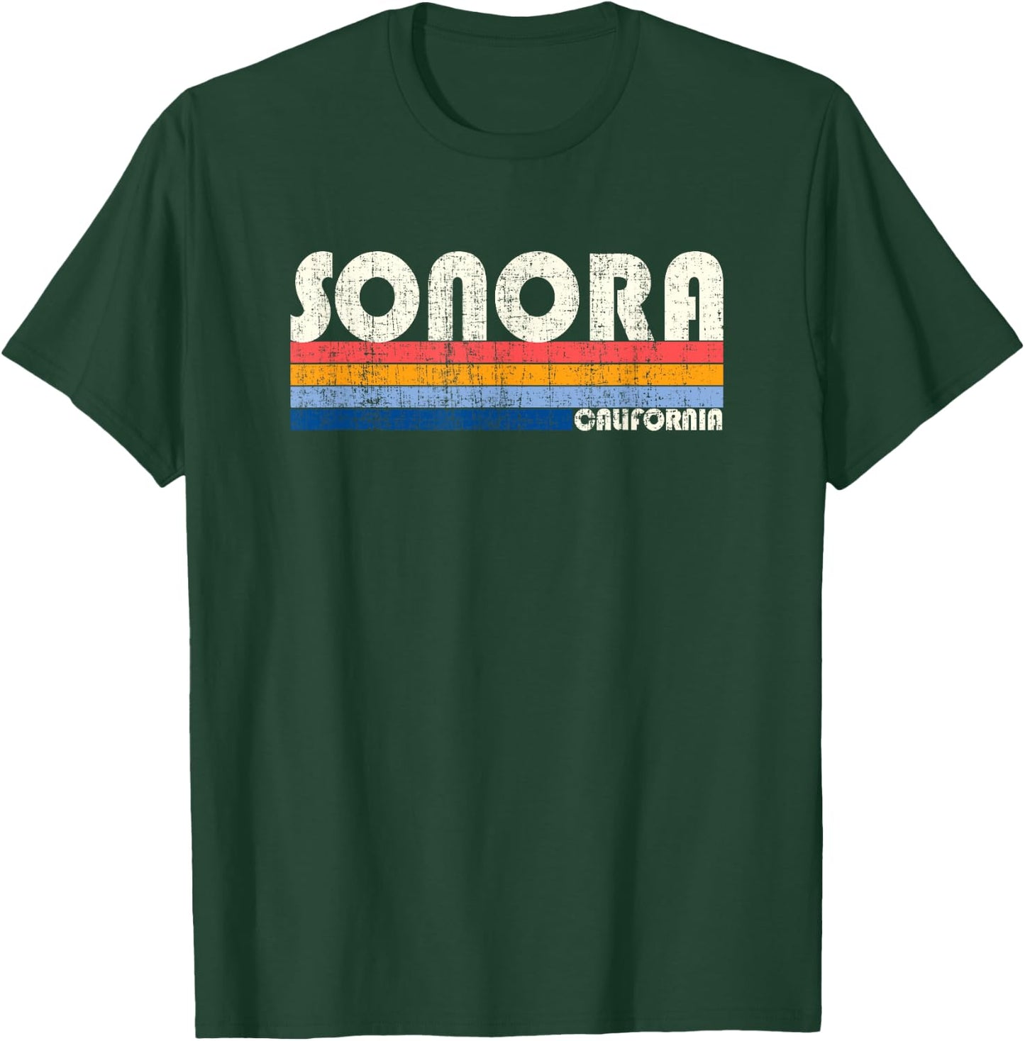 Retro Vintage 70s 80s Style Sonora, CA T-Shirt - T-Shirt | Forest