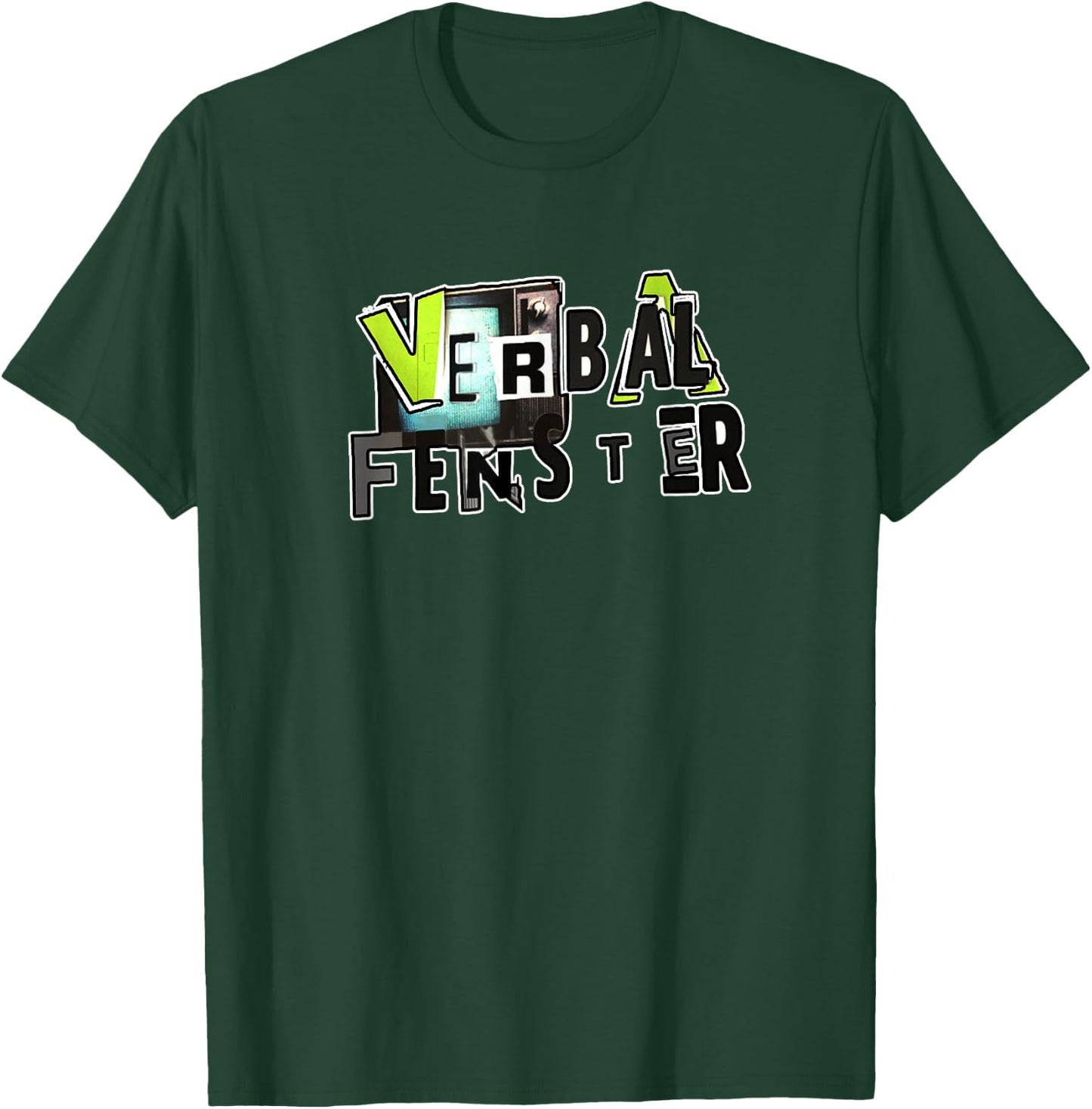 Verbal Fenster T-Shirt - T-Shirt | Forest