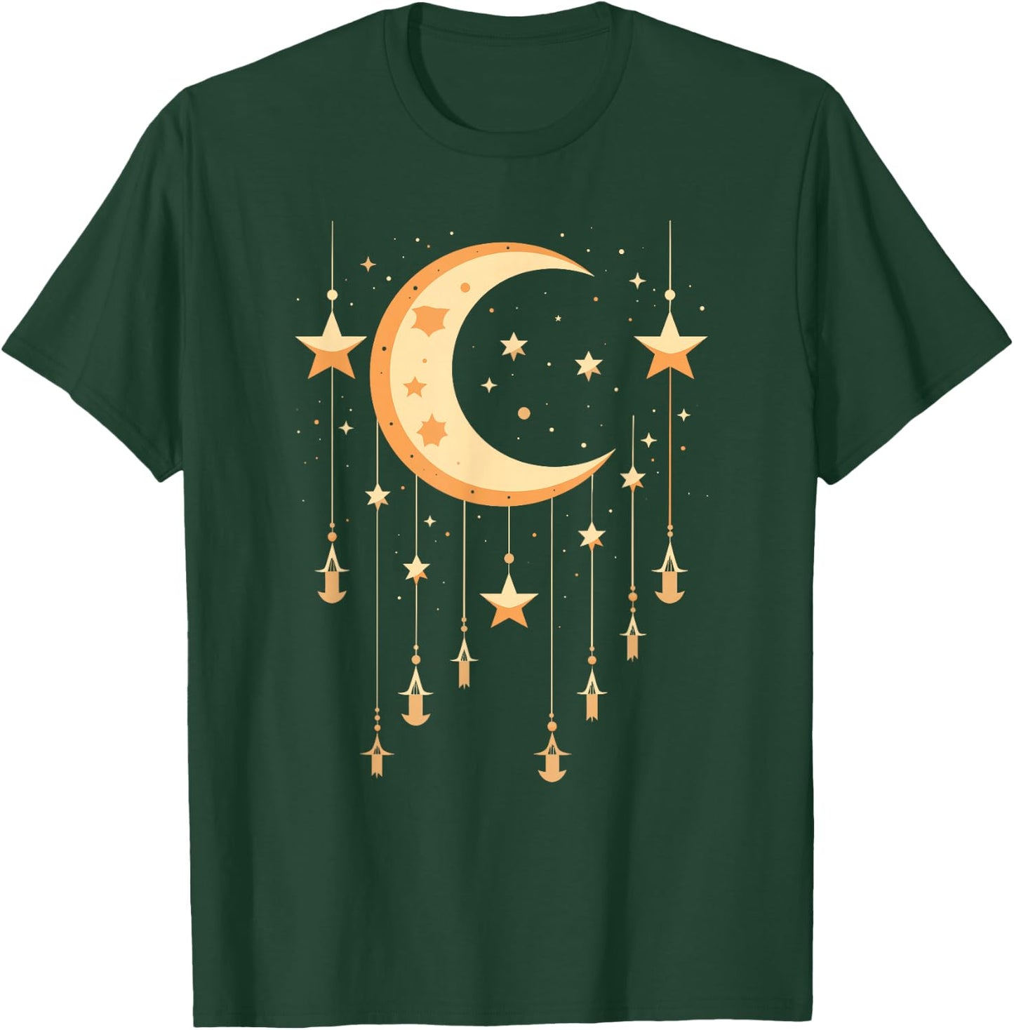 Galaxy Night Sky Moon Lunar Stars Love T-Shirt - T-Shirt | Forest