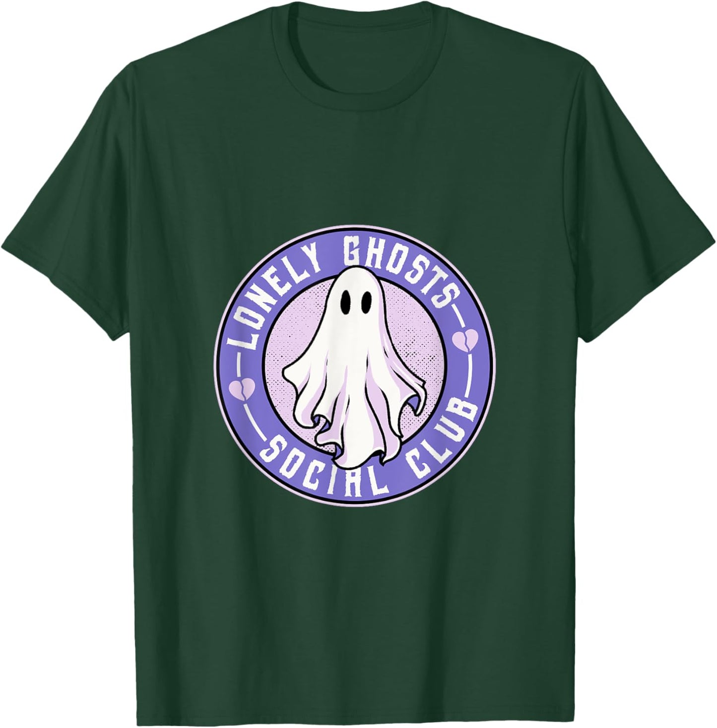 Lonely Ghosts Social Club Halloween Single Introvert Broken T-Shirt - T-Shirt | Forest
