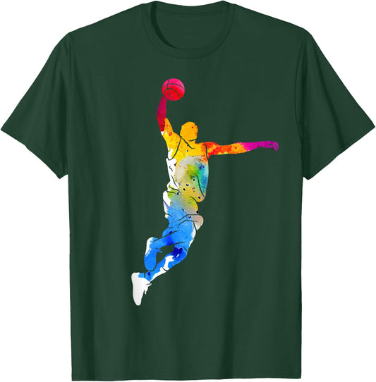 Basketball Player Basketball T-Shirt - T-Shirt | Forest