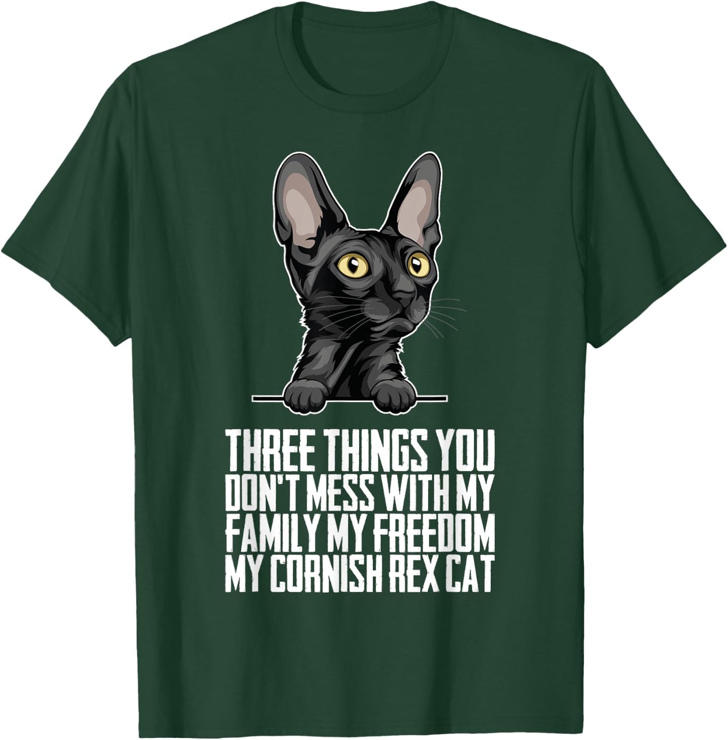 Cornish Rex mom - Cornish Rex dad - Cornish Rex cat T-Shirt - T-Shirt | Forest
