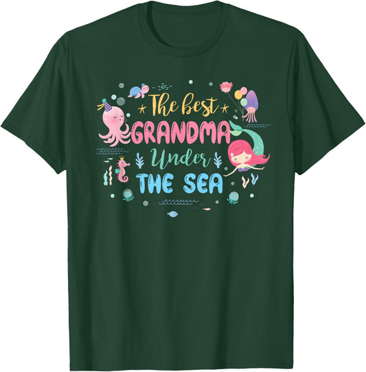 Birthday Girl Shirt The Best Grandma Under The Sea T-Shirt - T-Shirt | Forest