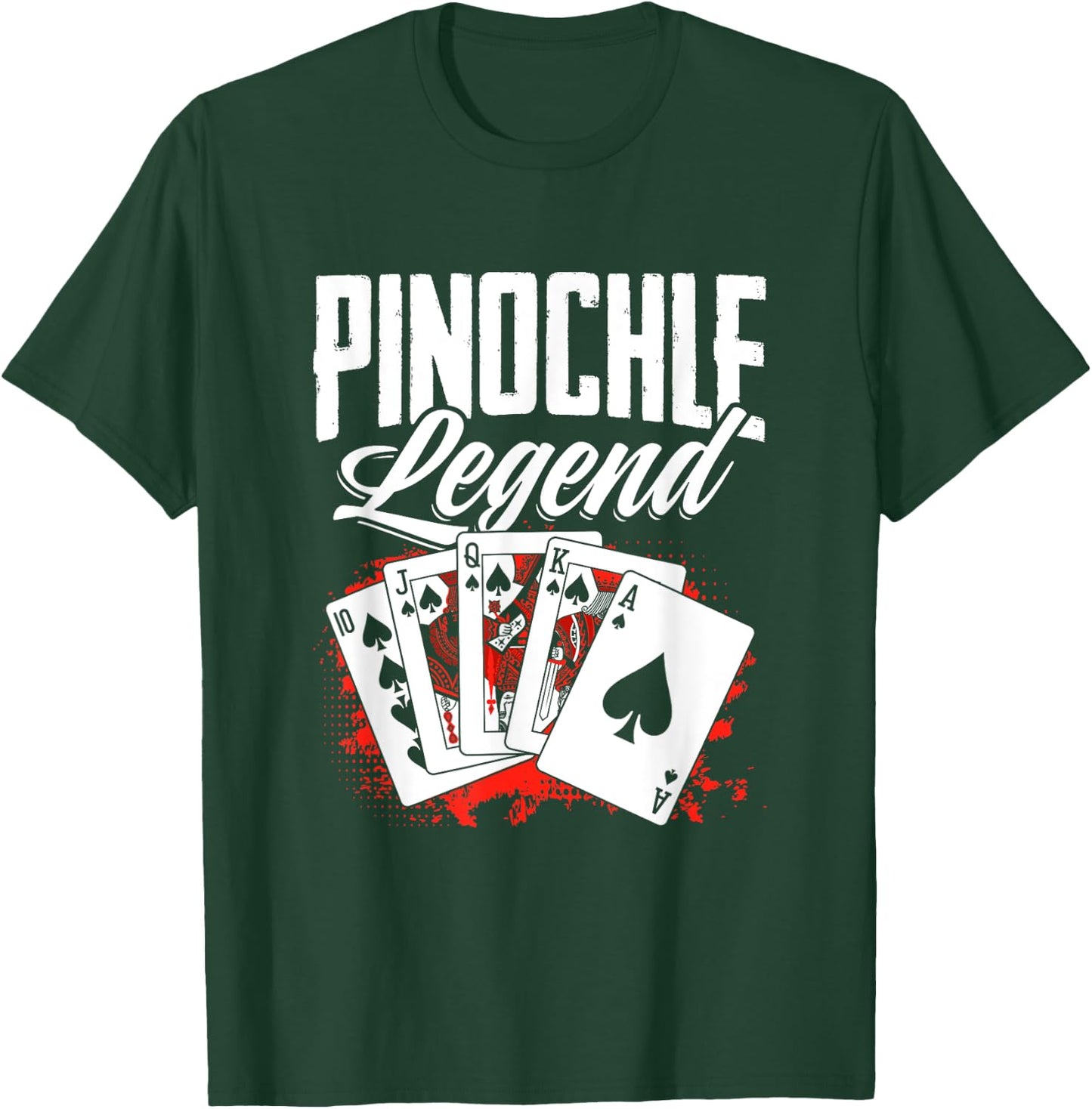 Pinochle Legend - Funny Pinochle Card Game Pinochle T-Shirt - T-Shirt | Forest