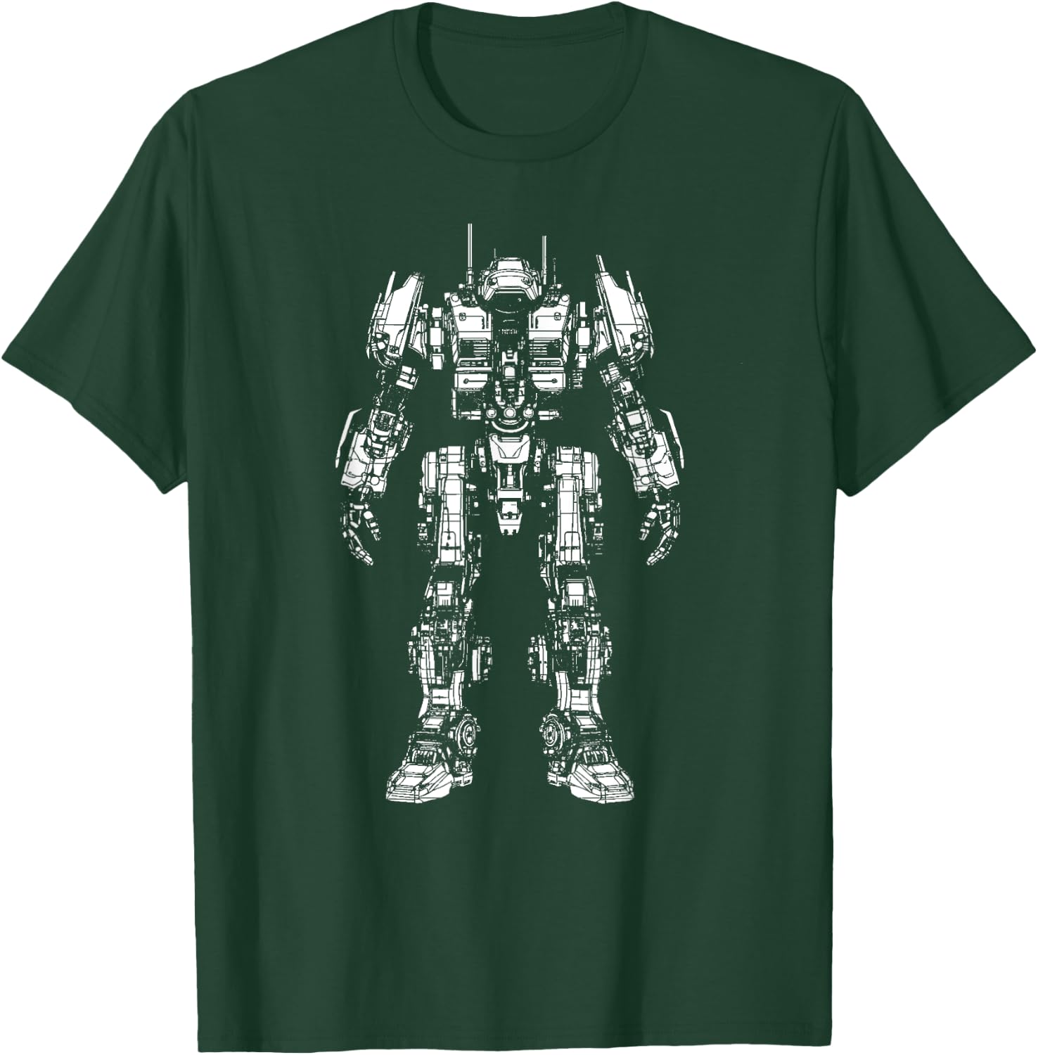 Mech Robot Sci-Fi Design / Sketch / Future Mech Vision T-Shirt - T-Shirt | Forest