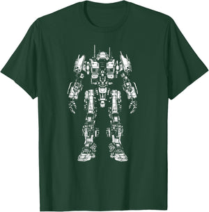 Mech Robot Sci-Fi Design / Sketch / Future Mech Vision T-Shirt - T-Shirt | Forest
