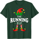 Xmas Running Elf Family Matching Christmas Pajama T-Shirt - T-Shirt | Forest