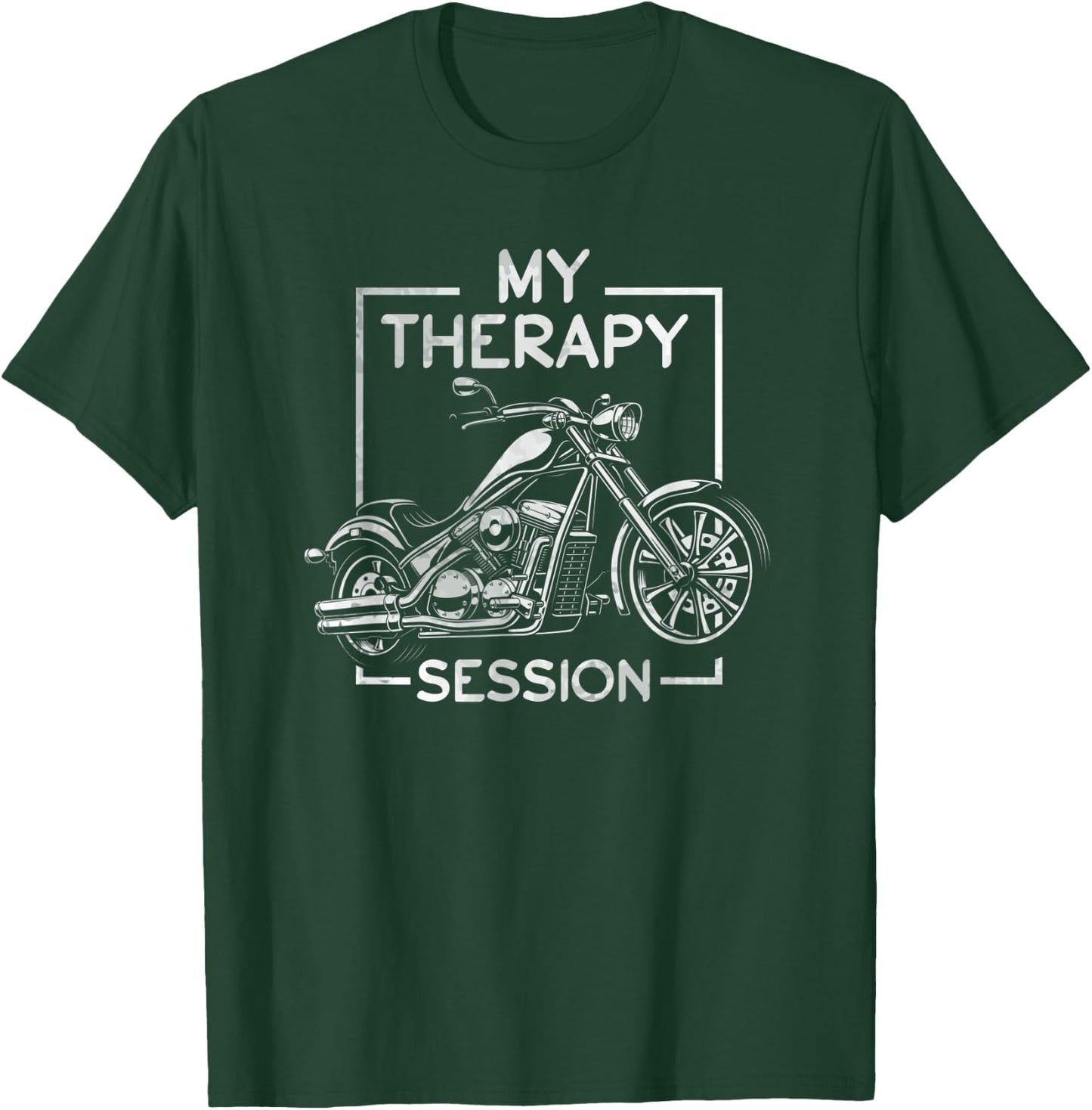 My therapy session is biking bike motorcycle rider T-Shirt - T-Shirt | Forest