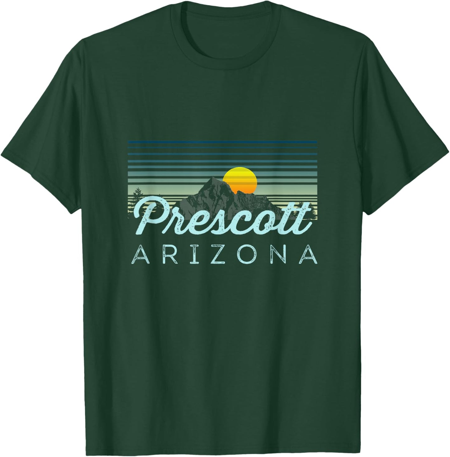 Prescott Retro Clothes & Gear - Prescott Souvenir T-Shirt - T-Shirt | Forest