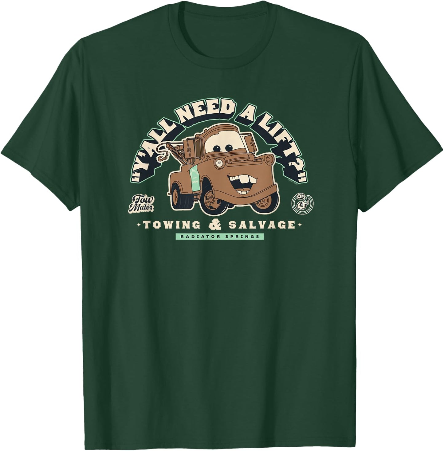Disney and Pixar’s Cars Tow Mater Towing Y’all Need a Lift? T-Shirt - T-Shirt | Forest