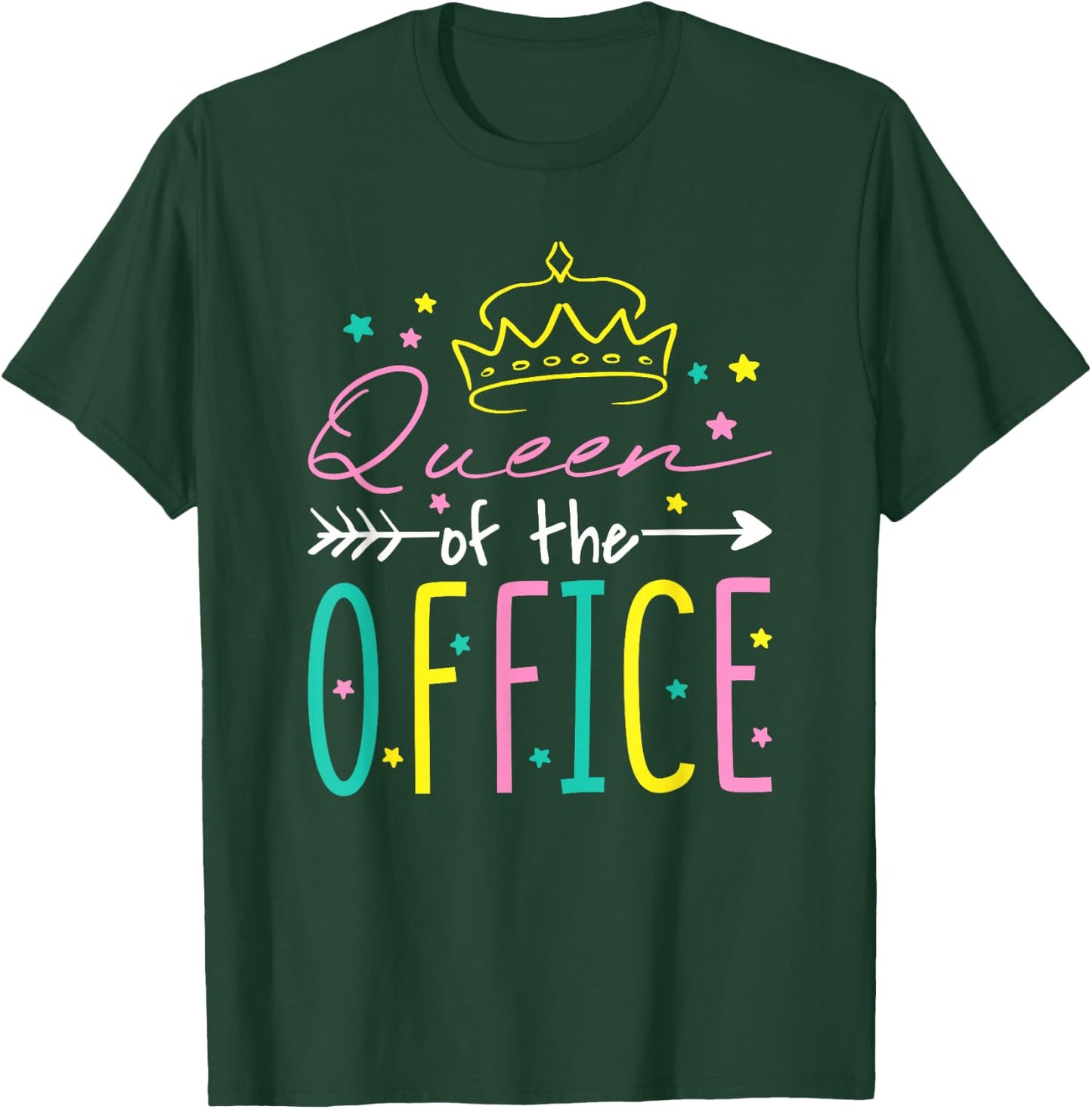 Queen of The Office, Office Secretary Secretaries T-Shirt - T-Shirt | Forest