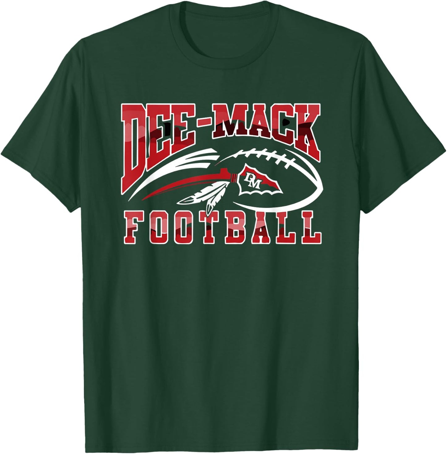 Dee-Mack Spear Football Logo T-Shirt - T-Shirt | Forest
