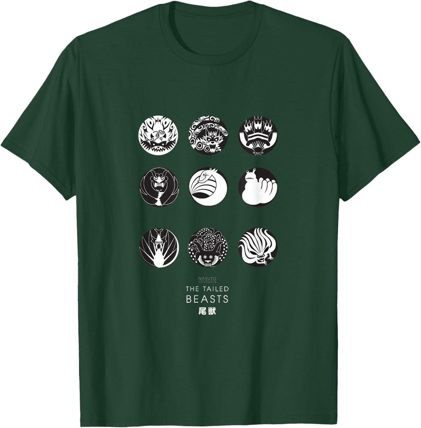 Naruto Anime Cartoon Tailed Beast T-Shirt - T-Shirt | Forest