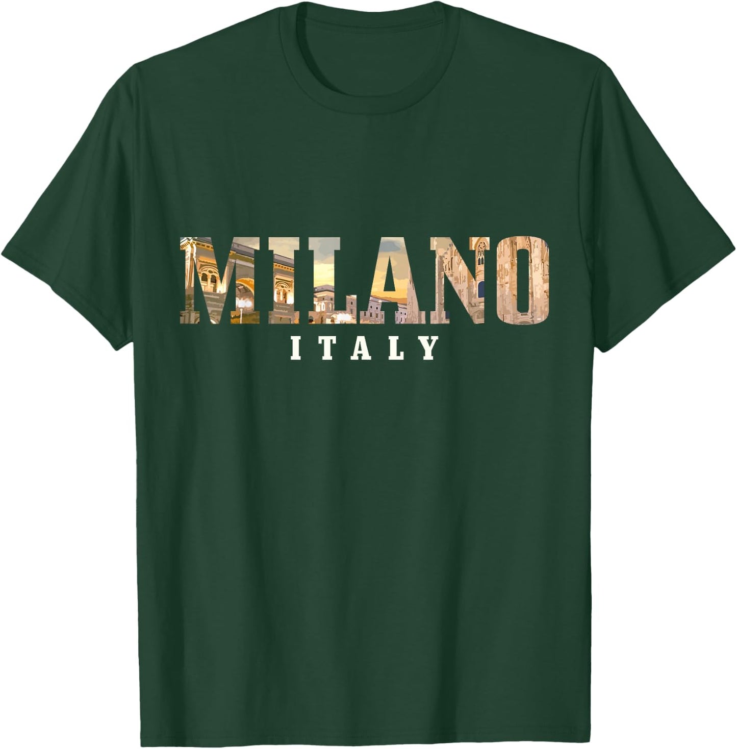 Milano Italia Skyline Italy Italy Souvenir Vintage T-Shirt - T-Shirt | Forest
