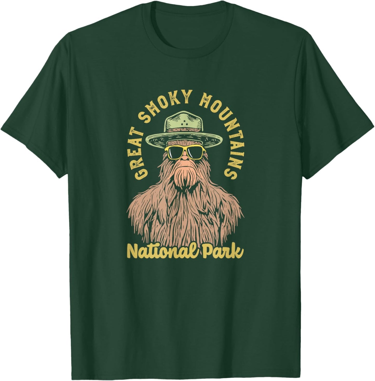 Great Smoky Mountains National Park Sasquatch Ranger Funny T-Shirt - T-Shirt | Forest