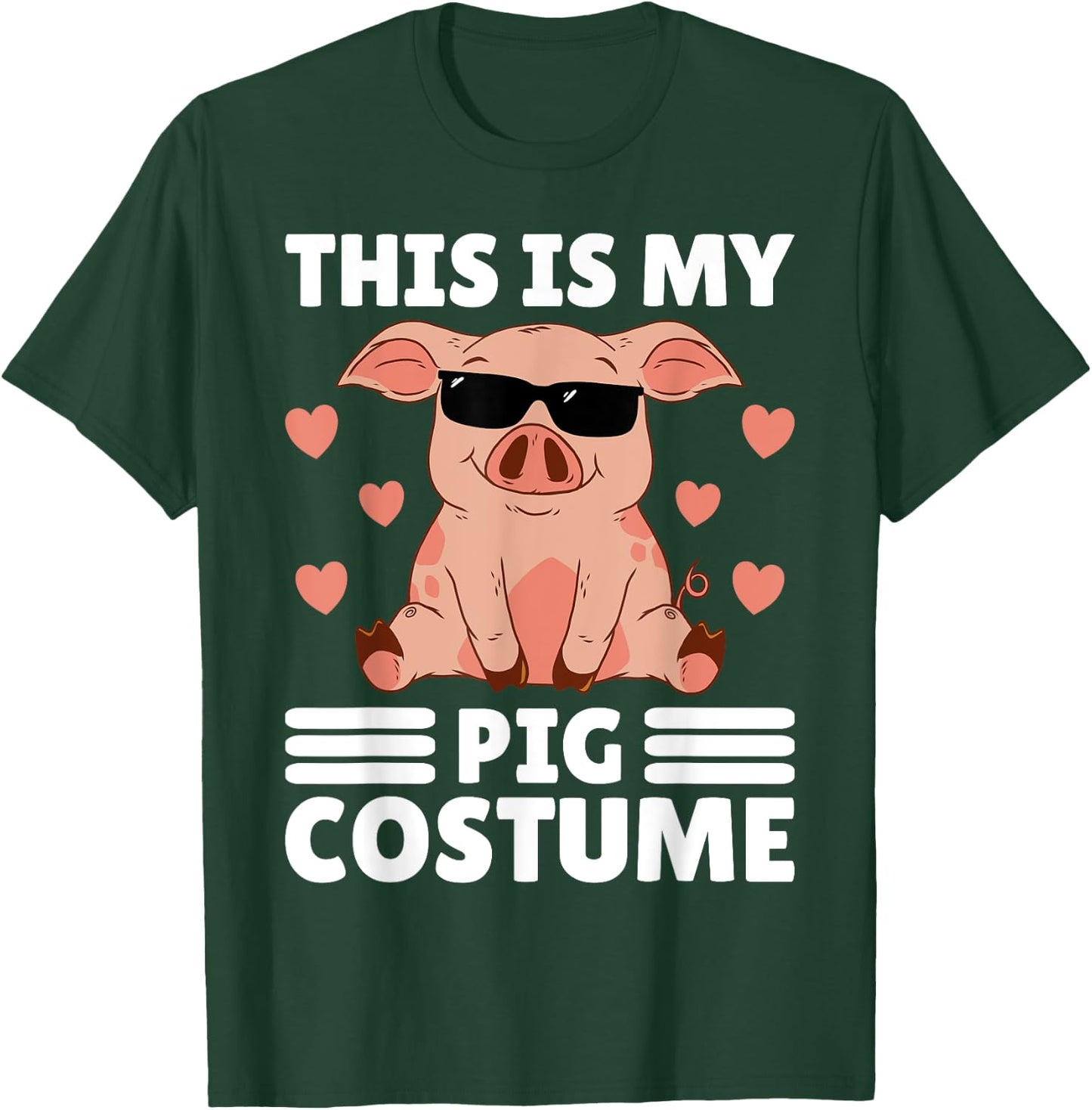 This Is My My Pig Costume Men Pig Stuff Funny Farmer Boy Pig T-Shirt - T-Shirt | Forest