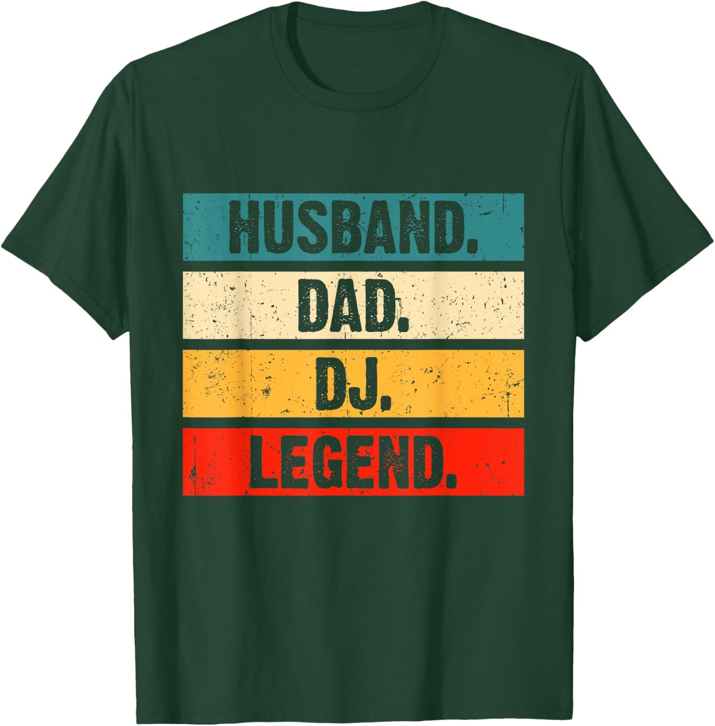 Funny Dj Disc Jockey Music Player Husband Dad Dj Legend T-Shirt - T-Shirt | Forest