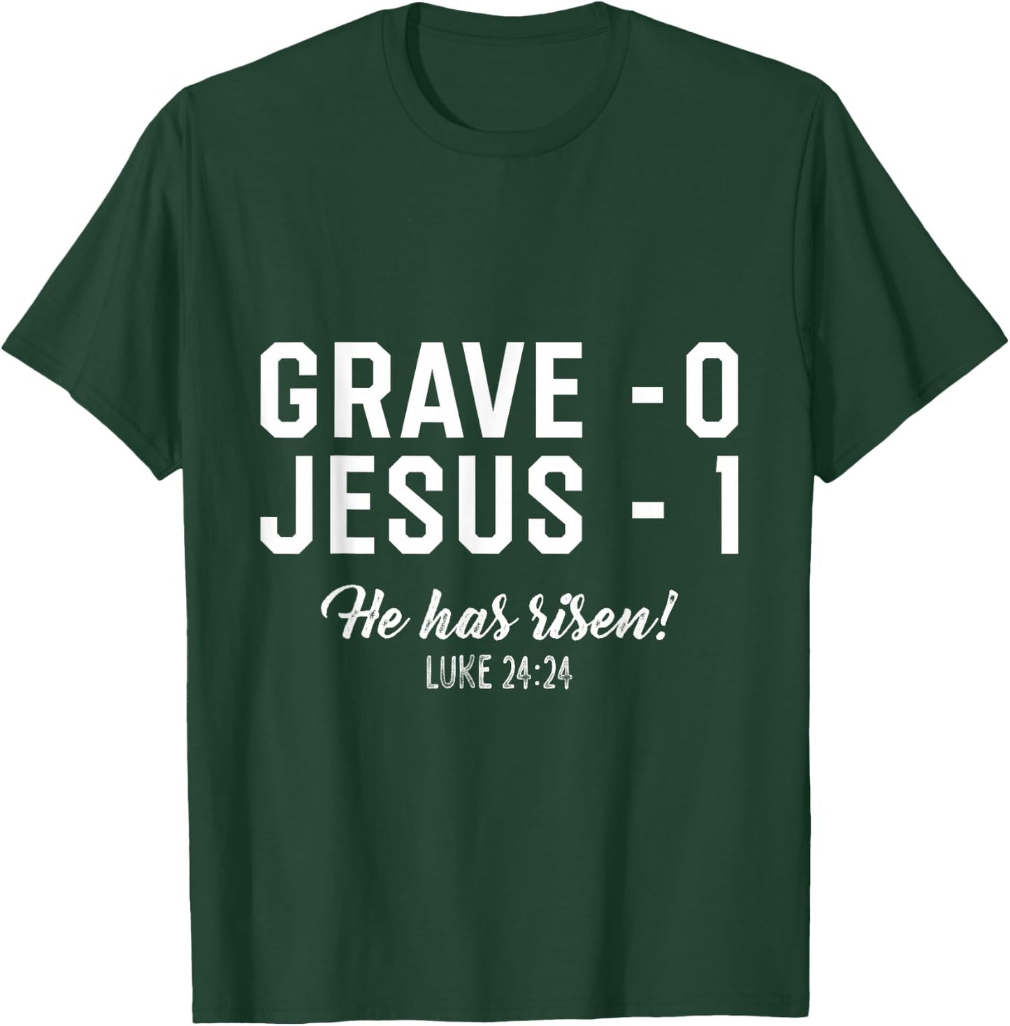 Jesus Defeated Grave on Easter Sunday He is Risen King T-Shirt - T-Shirt | Forest