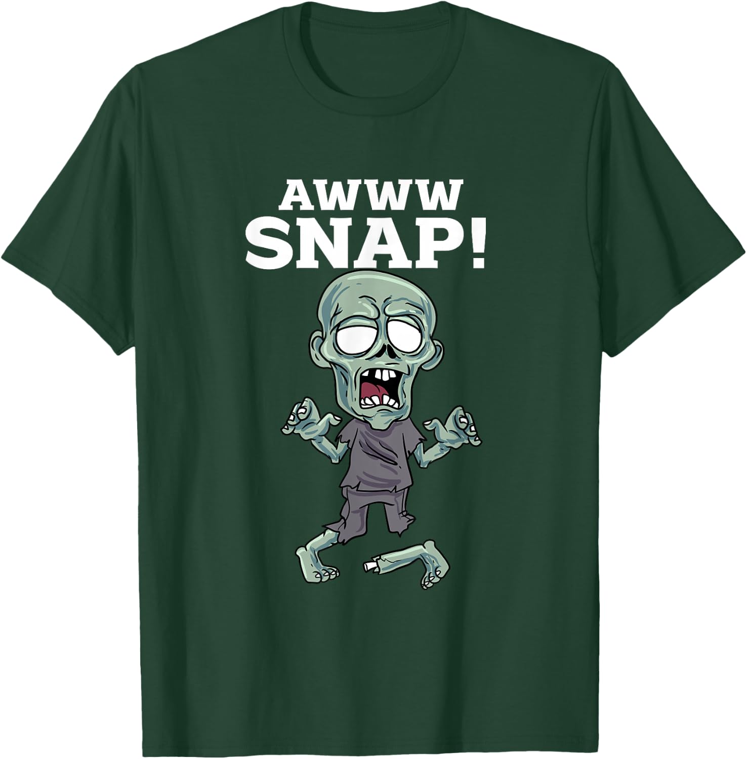 Awwww Snap Zombie T-Shirt - T-Shirt | Forest