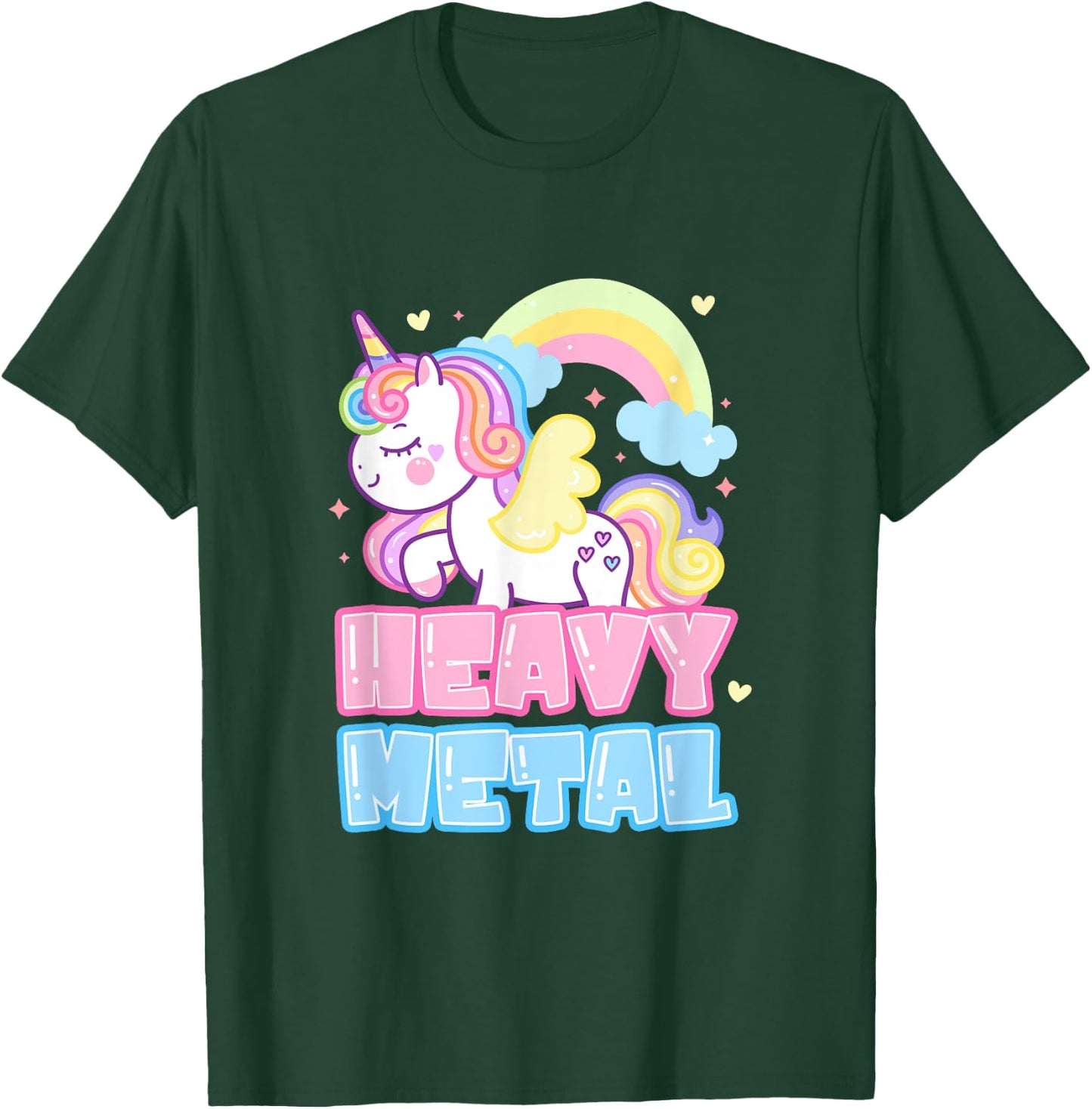 Heavy Metal Unicorn Death Metal Rock Music Punk T-Shirt - T-Shirt | Forest