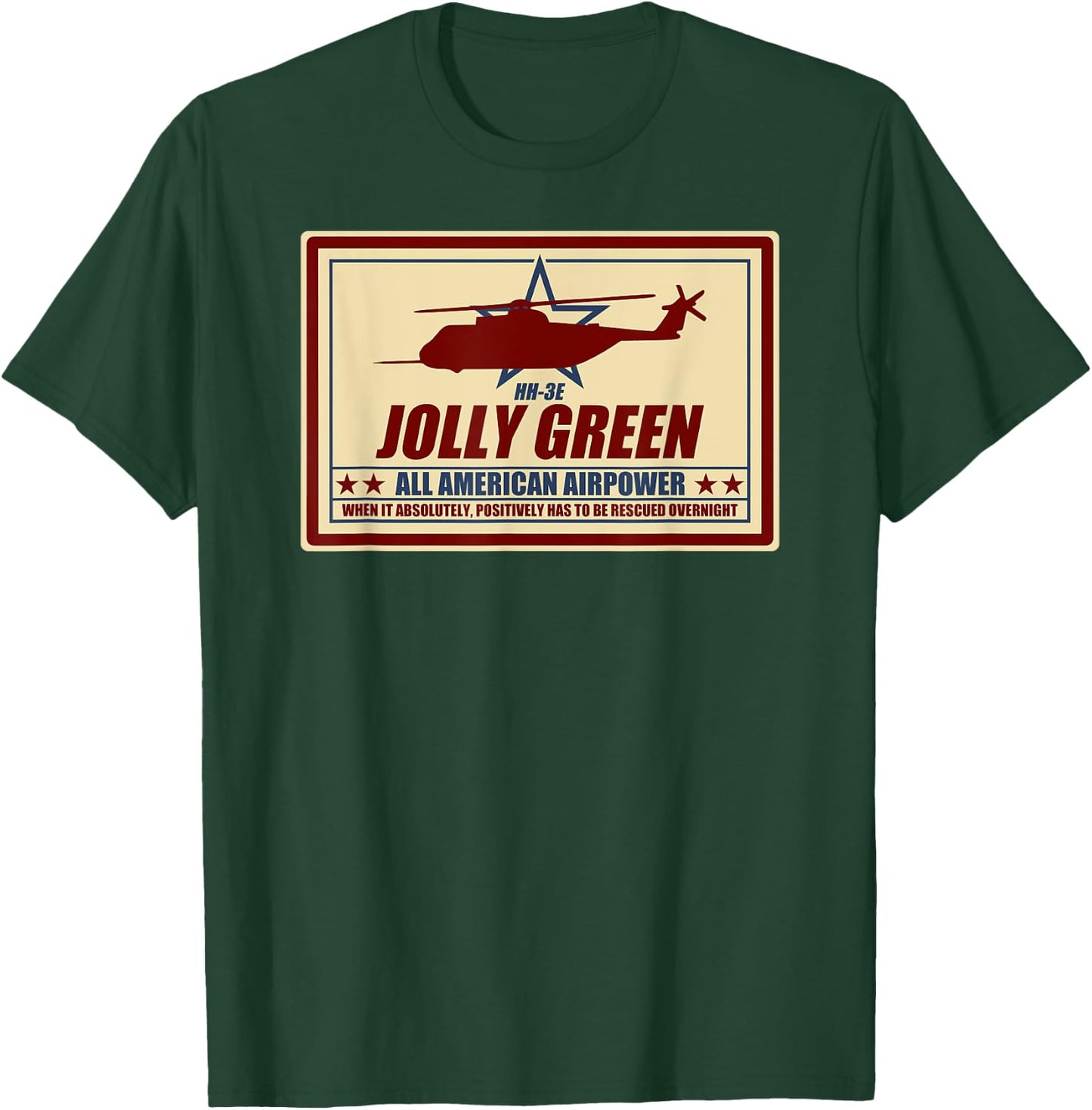 HH-3E Jolly Green T-Shirt - T-Shirt | Forest