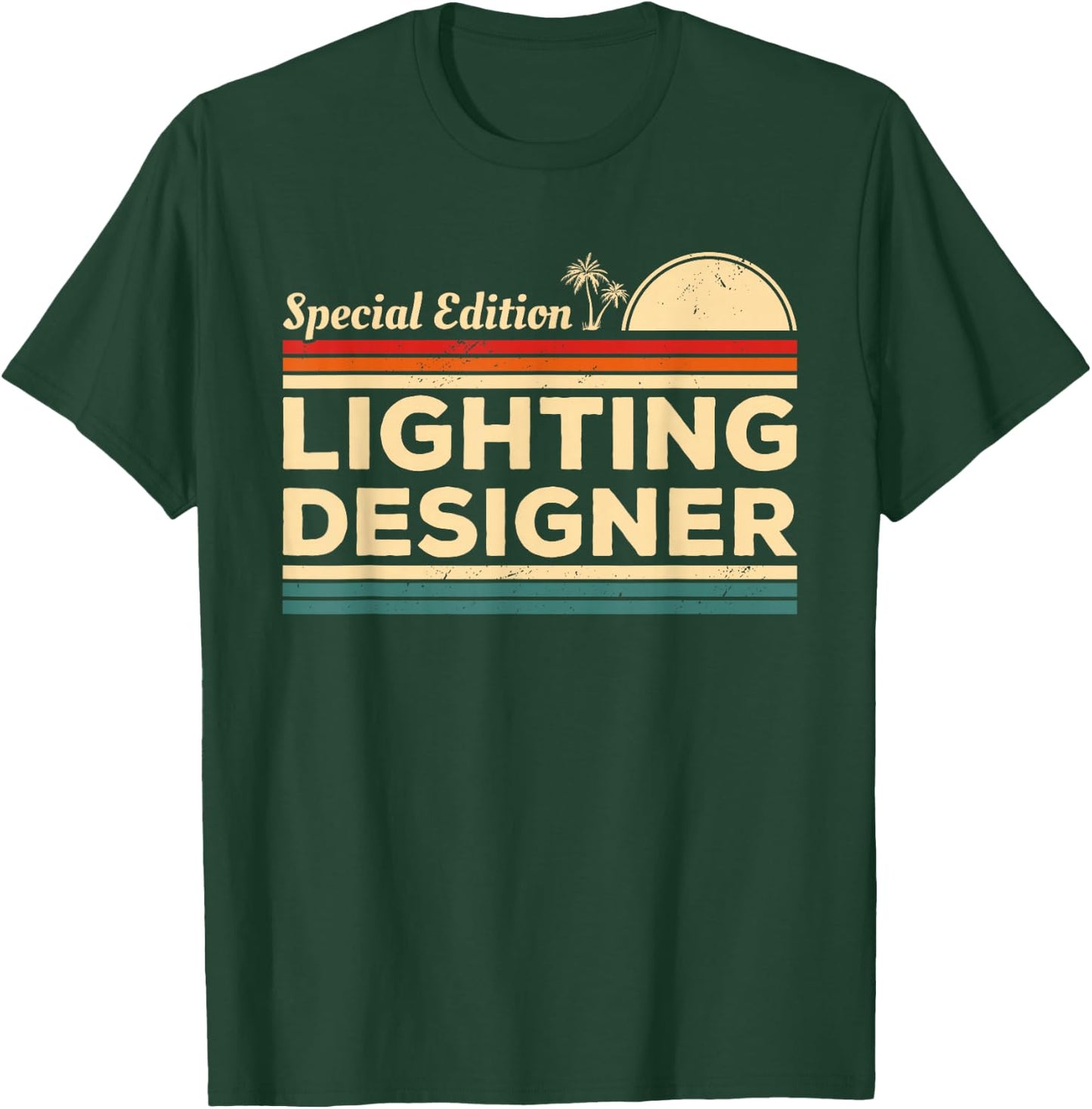 Vintage Lighting Designer T-Shirt - T-Shirt | Forest