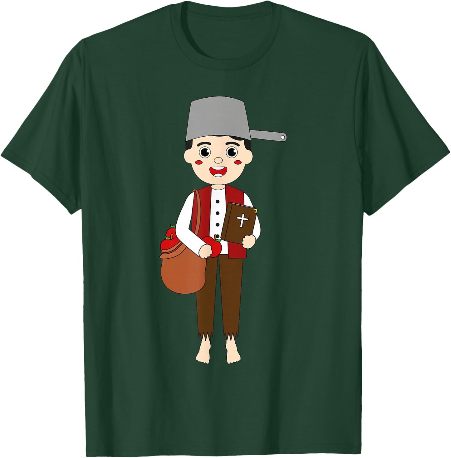 Johnny Appleseed Day Apple Tree Farmer Orchard Seed Kids T-Shirt - T-Shirt | Forest