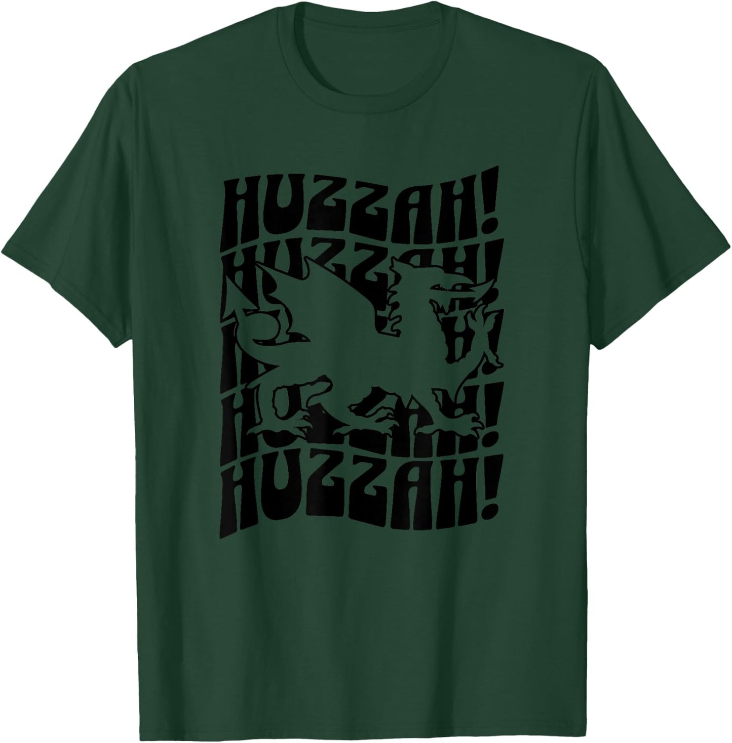 Huzzah Renaissance Faire Festival Fair Medieval Theme Dragon T-Shirt - T-Shirt | Forest