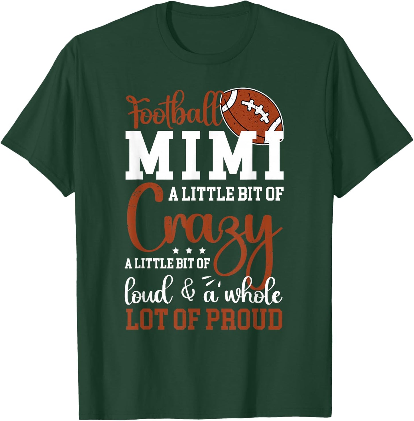 Football Mimi Proud Mimi Of A Football Player T-Shirt - T-Shirt | Forest
