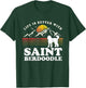 Life Better Saint Berdoodle Vintage Dog Mom Dad T-Shirt - T-Shirt | Forest