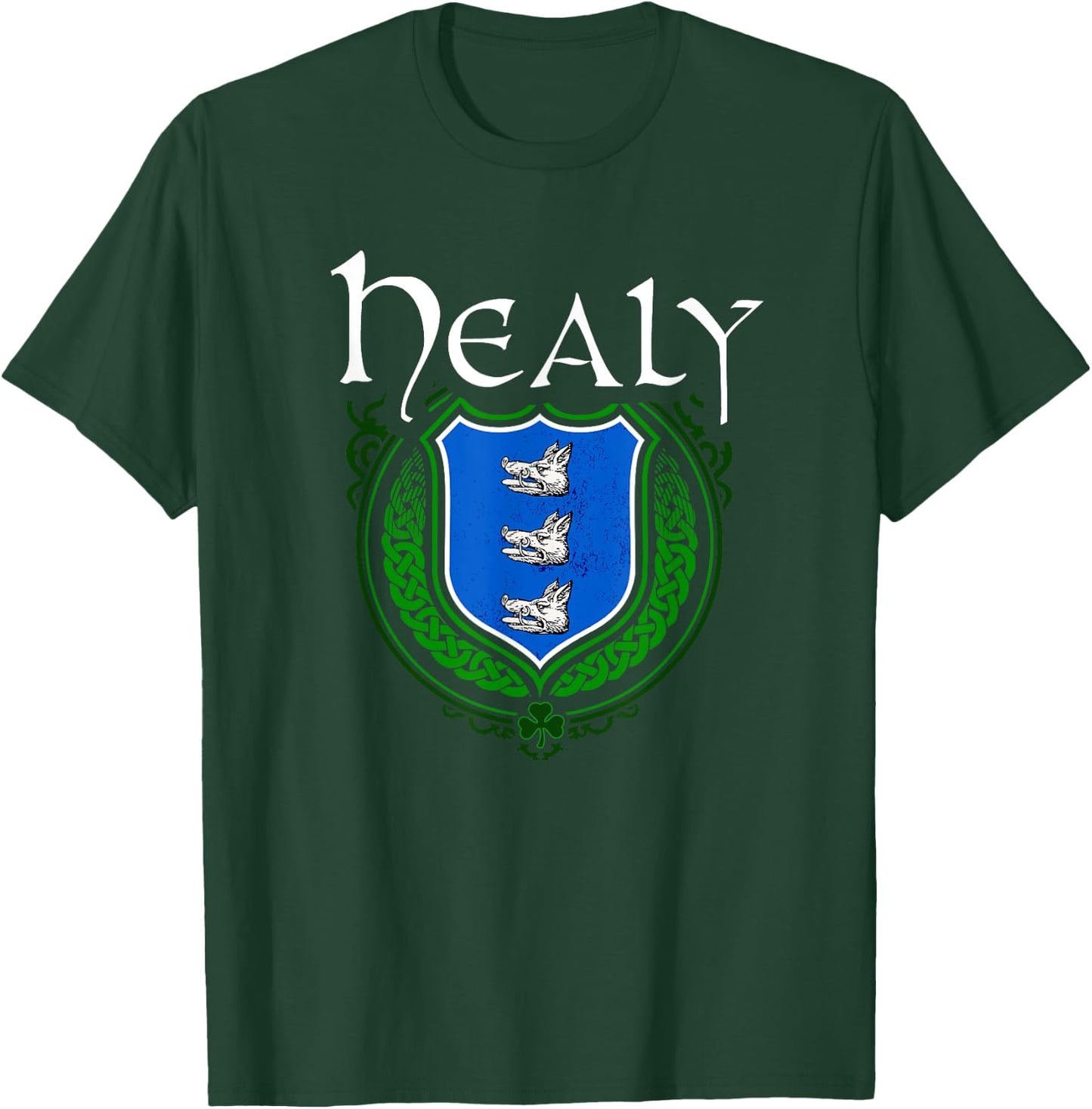 Healy Surname Irish Clan Tartan Badge Ireland T-Shirt - T-Shirt | Forest