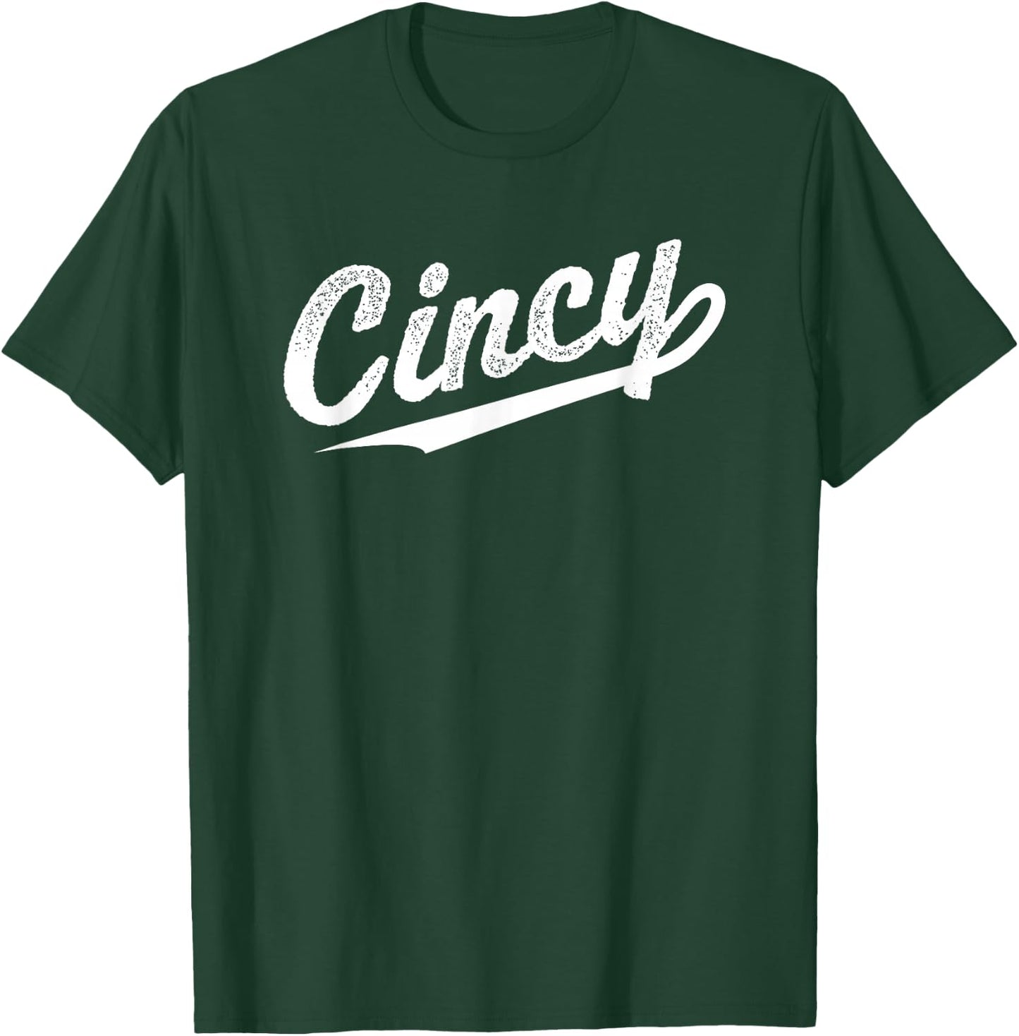 Retro Cincy Cincinnati Ohio vintage cursive script throwback T-Shirt - T-Shirt | Forest