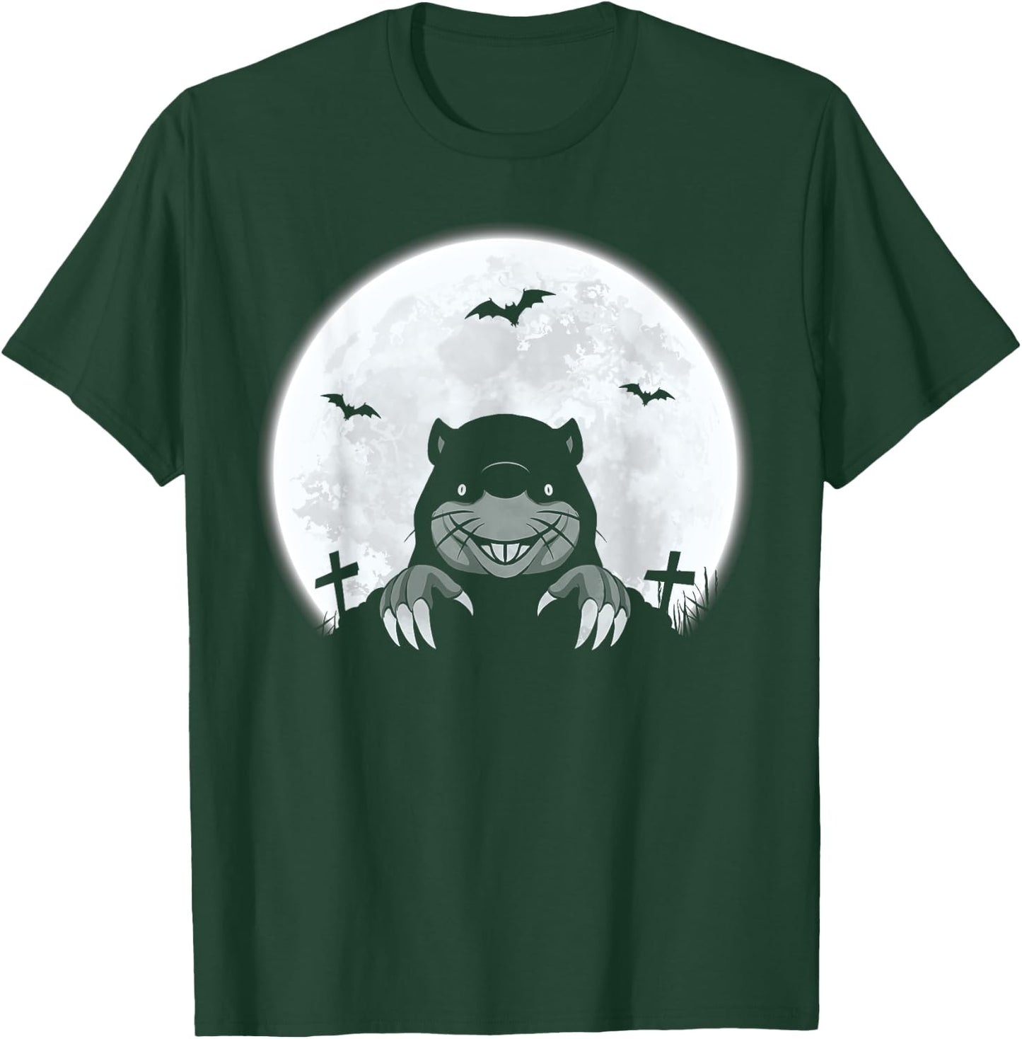 Halloween Spooky Mole Retro Vintage Halloween Costume T-Shirt - T-Shirt | Forest