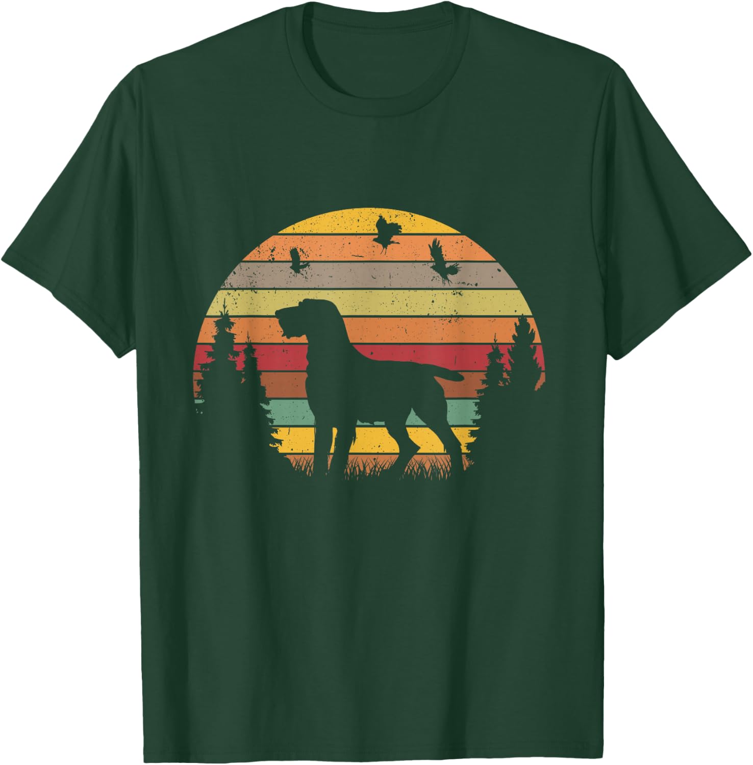 German Wirehaired Pointer Clothing German Wirehaired Pointer Vintage -Adult T-Shirt - T-Shirt | Forest