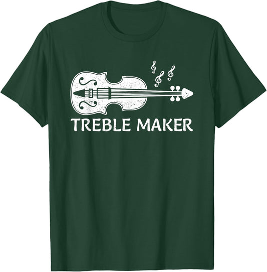 Cool Violin Player Art Women Violinist Viola Lover T-Shirt - T-Shirt | Forest