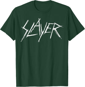 Slayer – Scratchy Logo T-Shirt - T-Shirt | Forest
