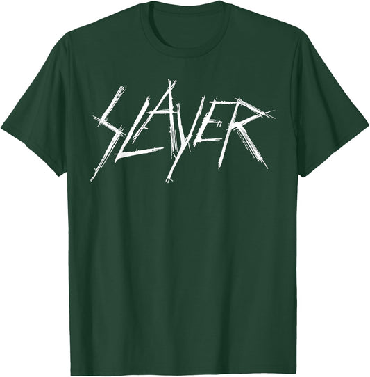 Slayer – Scratchy Logo T-Shirt - T-Shirt | Forest