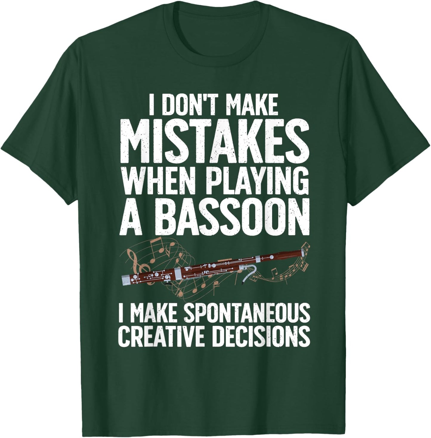 Cool Bassoon Art Women Bassoonist Bassoon Player T-Shirt - T-Shirt | Forest
