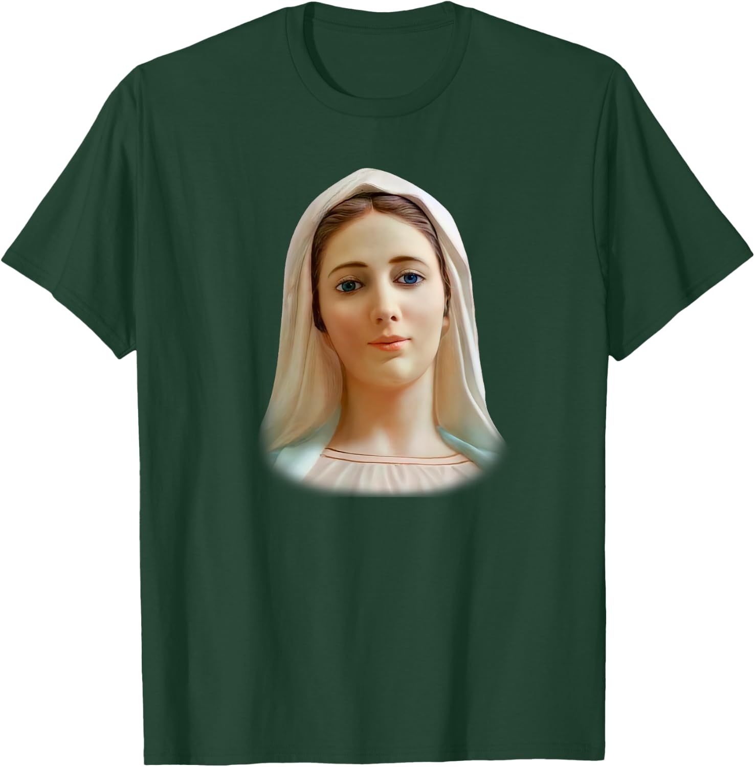 Medjugorje Our Lady Queen of Peace Gospa T-Shirt - T-Shirt | Forest