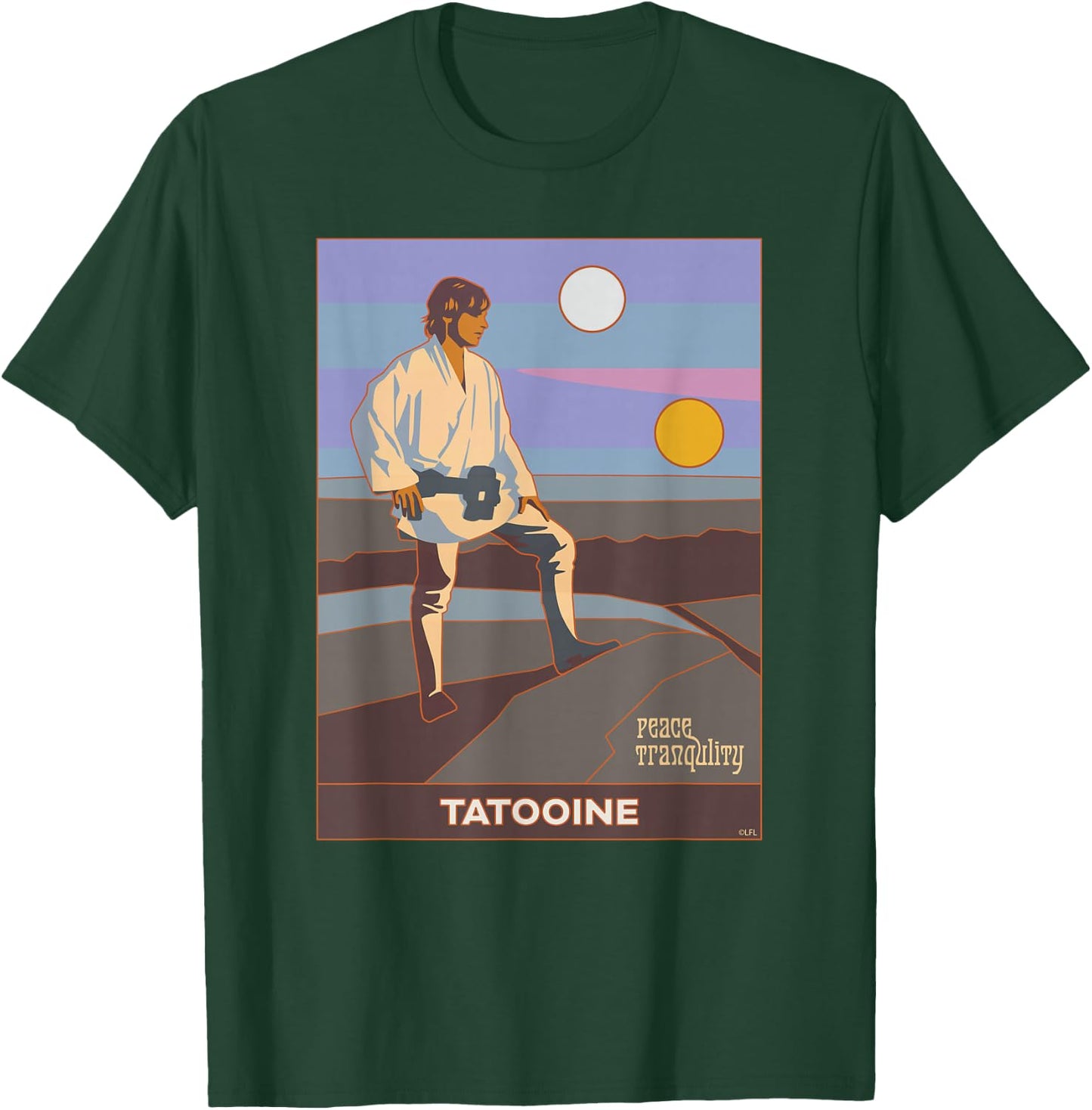 Star Wars A New Hope Luke Skywalker Tatooine T-Shirt - T-Shirt | Forest