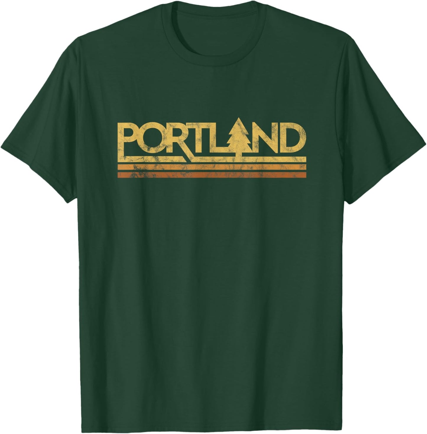 Retro Vintage Portland Oregon T-Shirt - T-Shirt | Forest