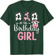 Dad Of The Birthday Girl Farm Cow 1 St Birthday Girl T-Shirt - T-Shirt | Forest