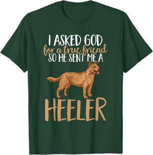 Red Heeler True Friend Australian Cattle Dog T-Shirt - T-Shirt | Forest